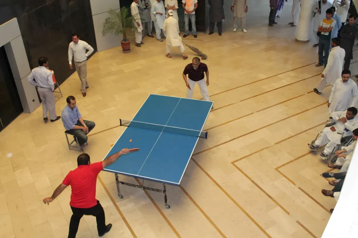 INU indoor table tennis hall in use